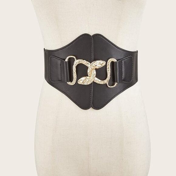 Snake Leather Corset Belt main image 4